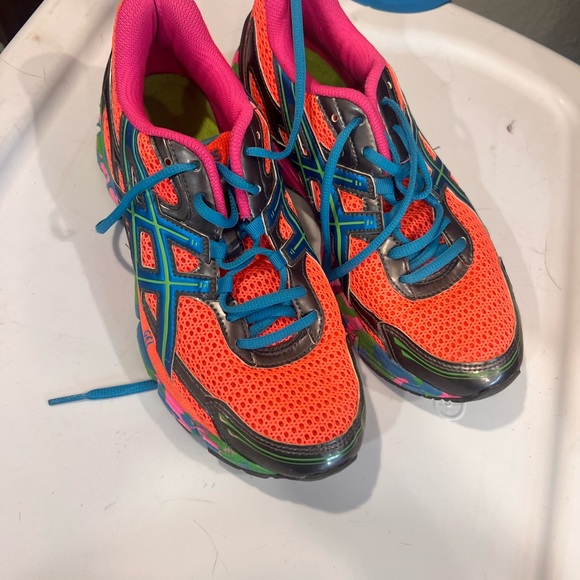 Asics Shoes - Asics Women's Orange and Pink Athletic Shoes